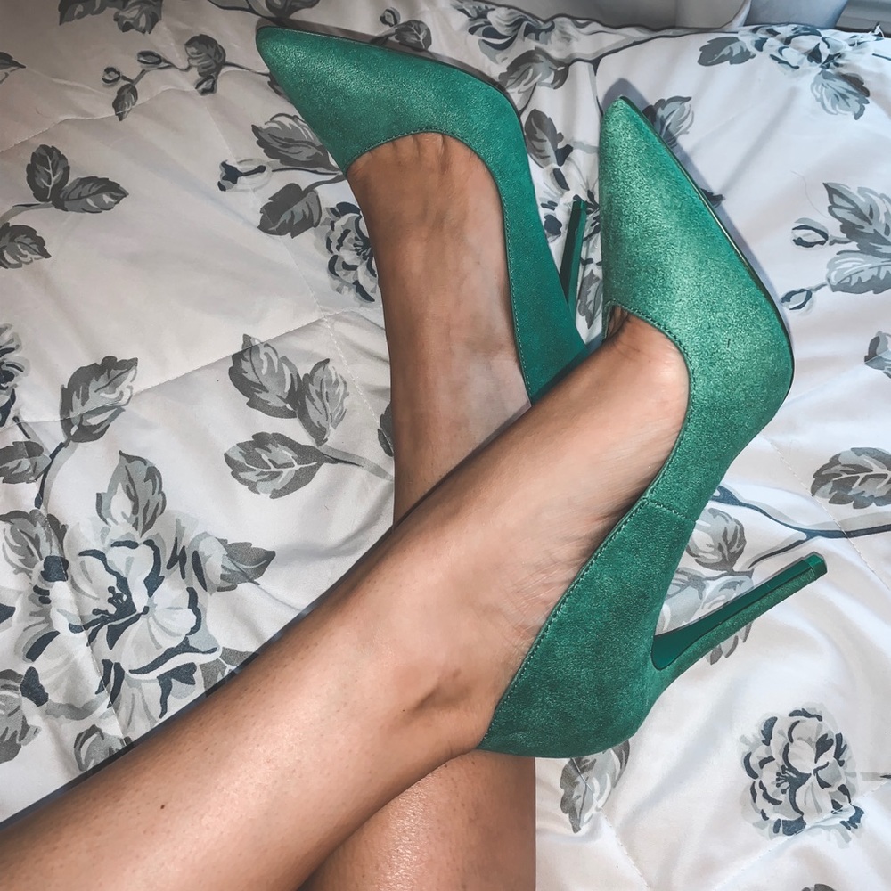 Green heels!